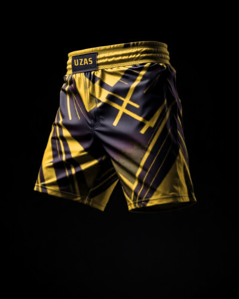 Custom sublimated MMA fight shorts made by UZAS Sports