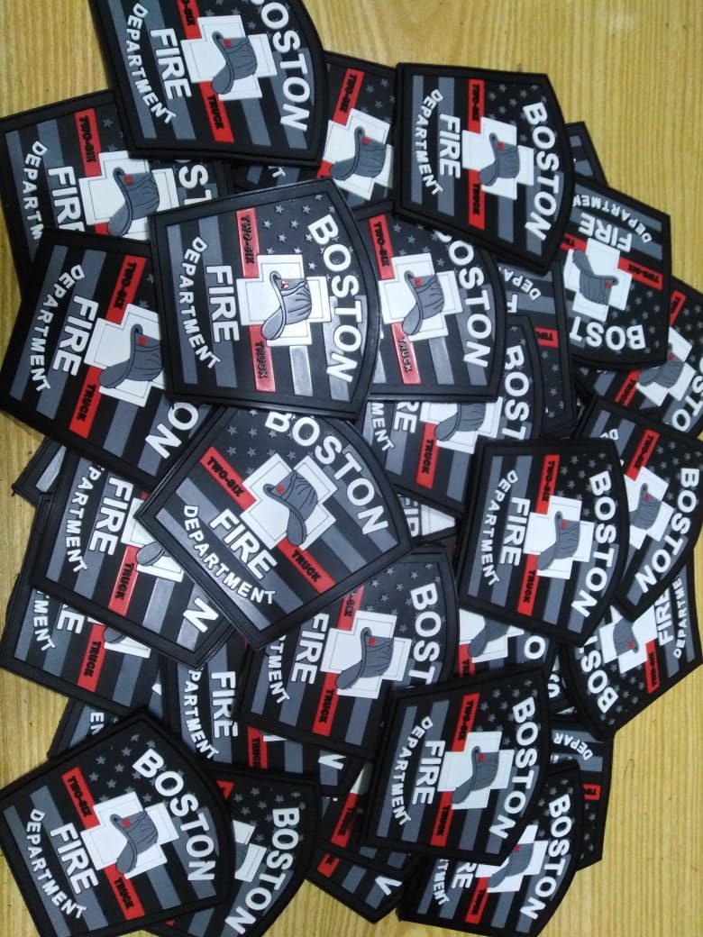 Bulk order of PVC patches for a fire department