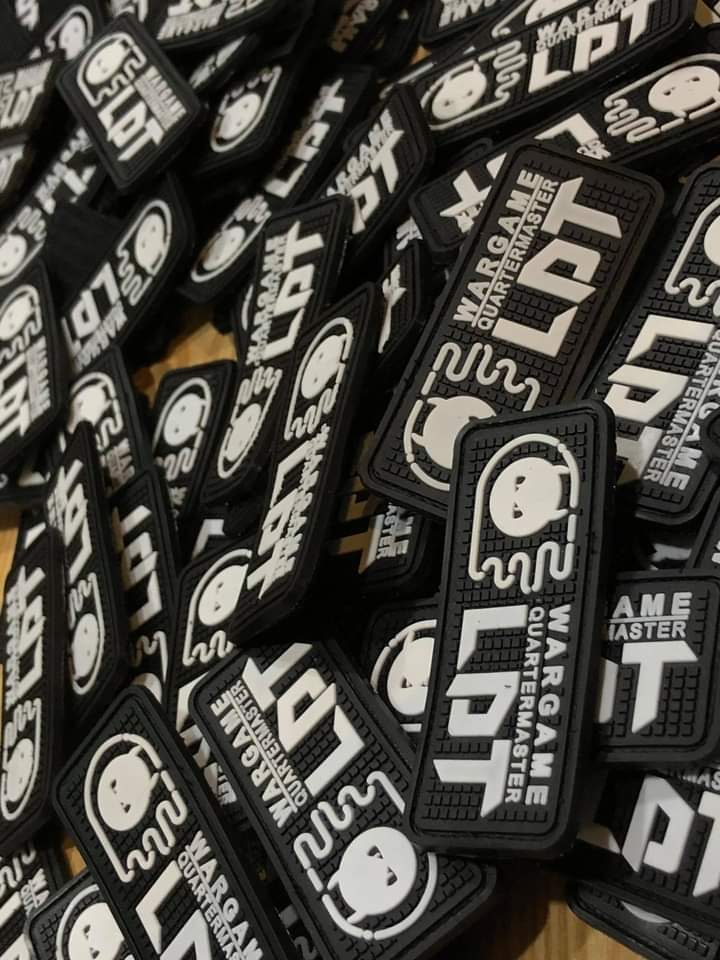 Bulk order of black PVC patches
