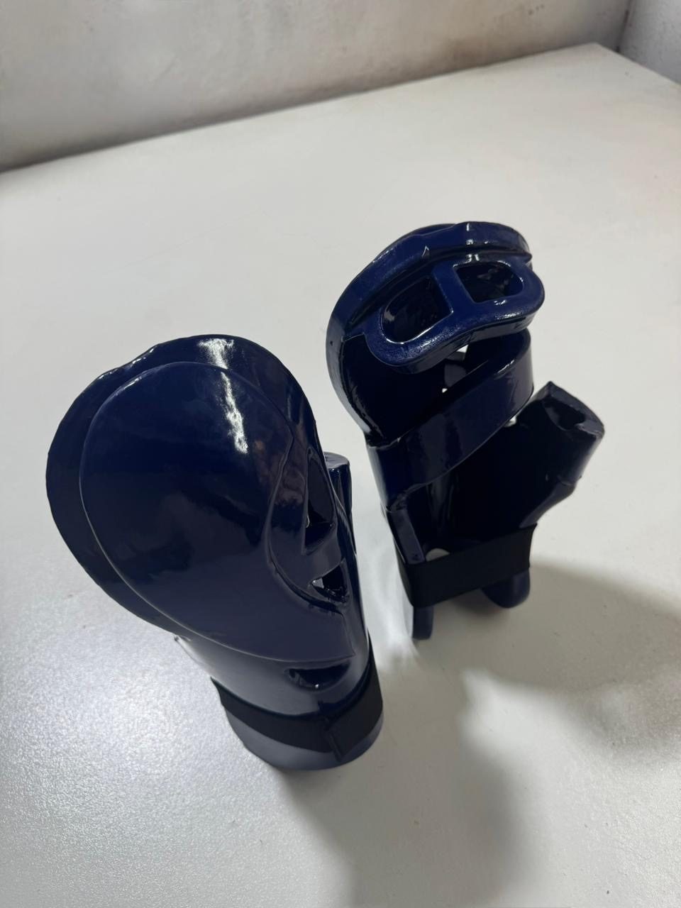 Pair of blue taekwondo hand guards